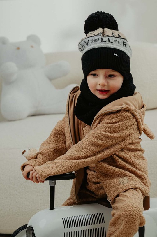 Jamiks scaldacollo bambini KRISTON misto lana nero KRISTON.Komin.JZH426