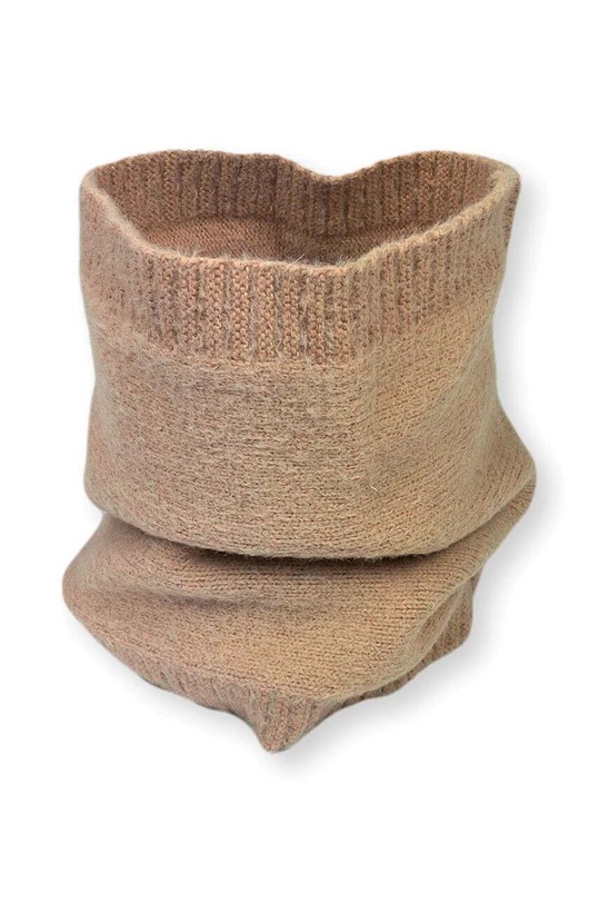 Jamiks komin z domieszką wełny dziecięcy LORINA z domieszką wełny brązowy LORINA.Komin.JZH415