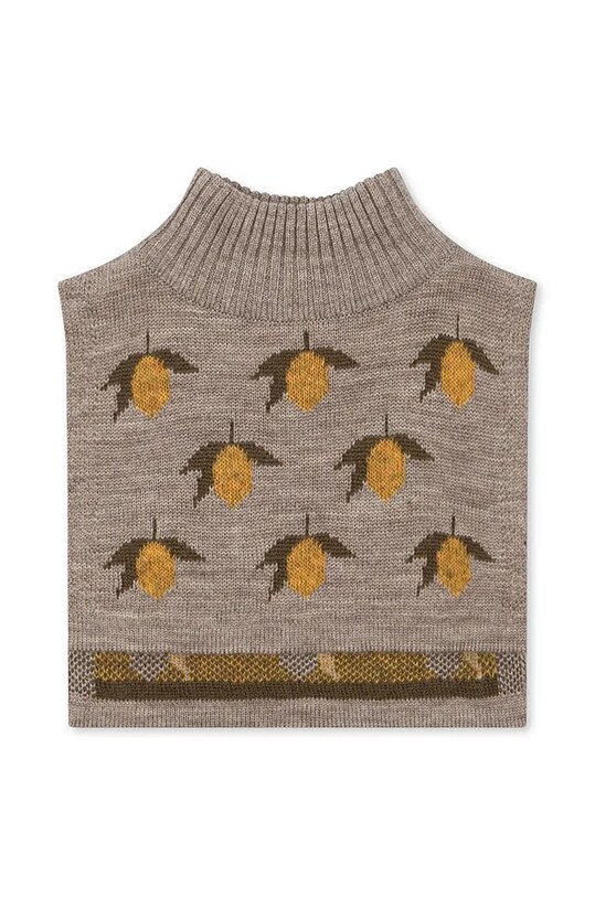 Konges Sløjd gyerek sál gyapjúból BELOU LEMON KNIT NECKWARMER mintás szürke KS101428