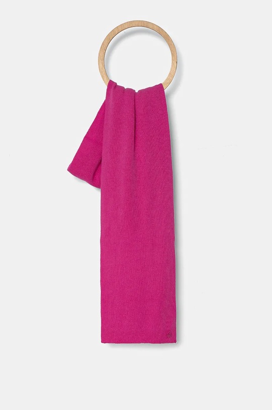 United Colors of Benetton szalik wełniany dziecięcy wełna różowy 1044CU00V.G.Seasonal