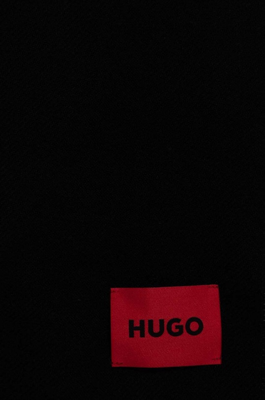 Vlněná šála HUGO 50517623 černá AW24
