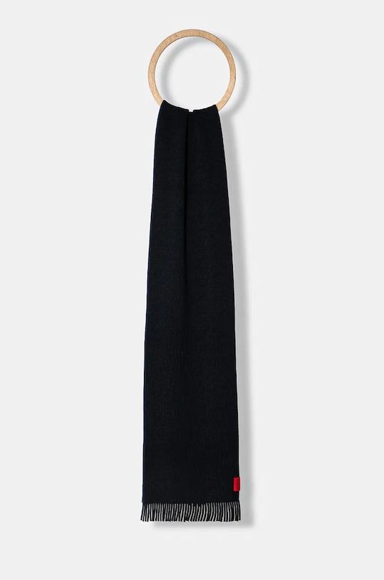 HUGO czapka i szalik wełniany Zaschel Set 50517757 granatowy AW25