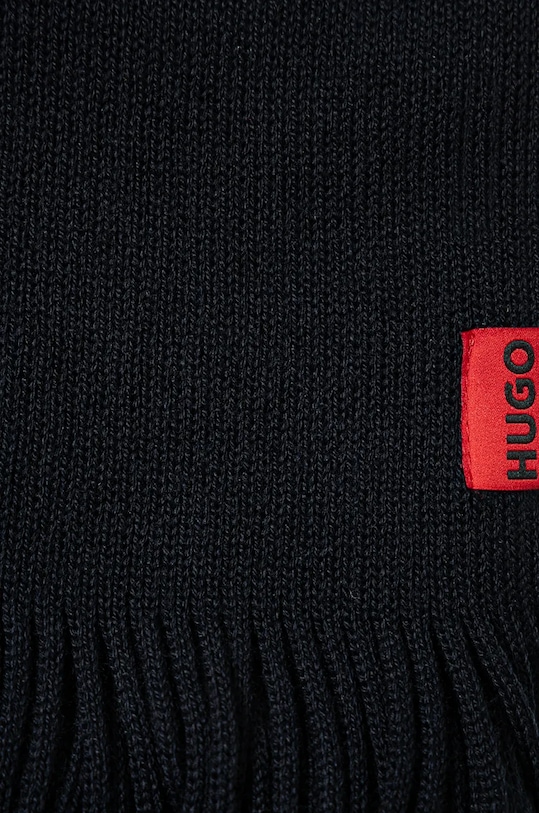 HUGO czapka i szalik wełniany Zaschel Set granatowy 50517757