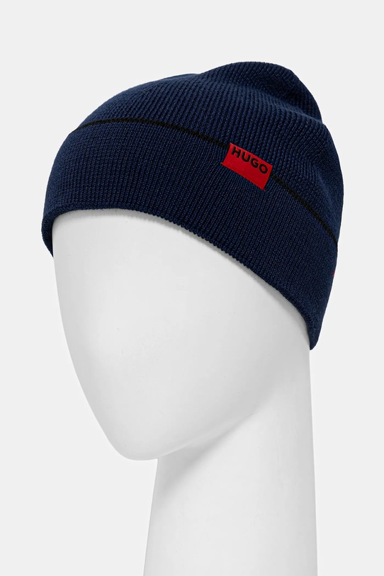 Шерстяная шапка и шарф HUGO 50517757 голубой AW25