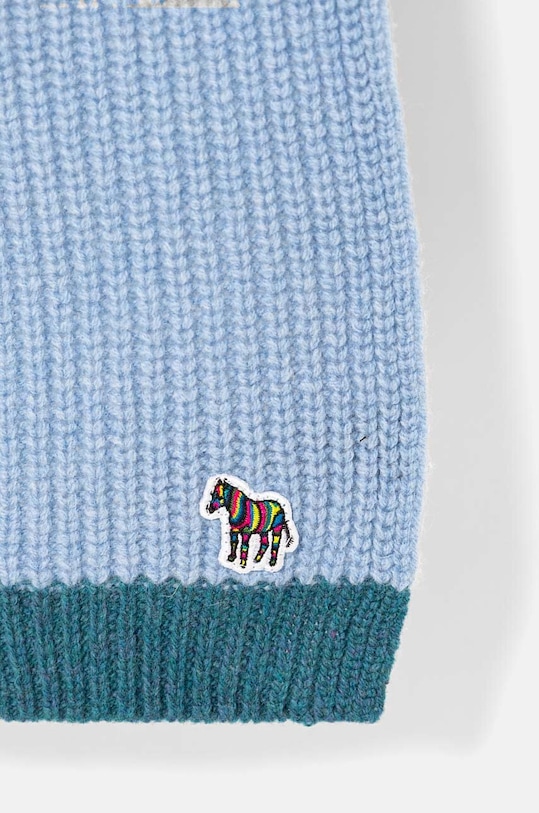 Вовняний шарф PS Paul Smith M2A.151MK.N265 бірюзовий AW24