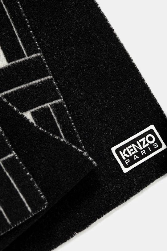 Accessories Kenzo wool scarf Large Reversible Scarf FE68EU013JEB.02 black