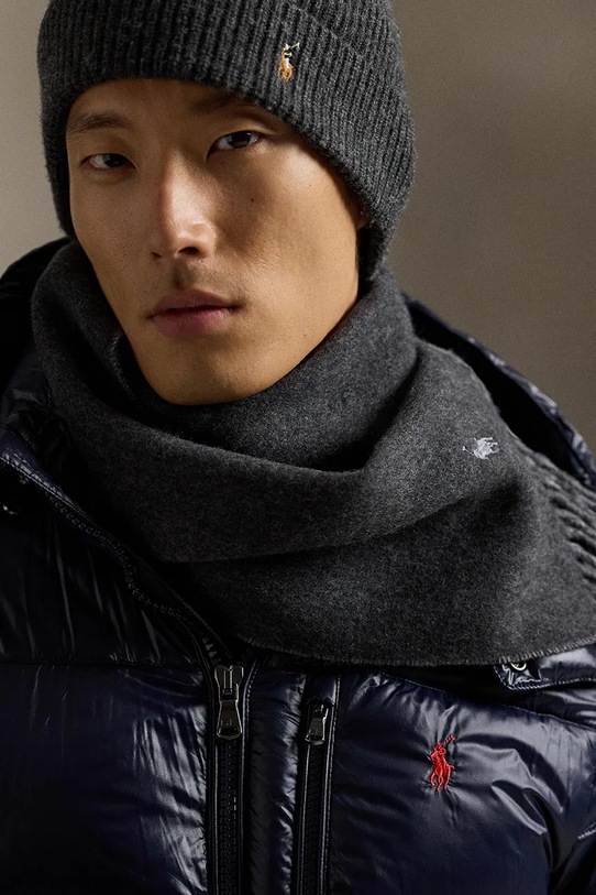 Dodaci Šal s dodatkom vune Polo Ralph Lauren 449959334 siva