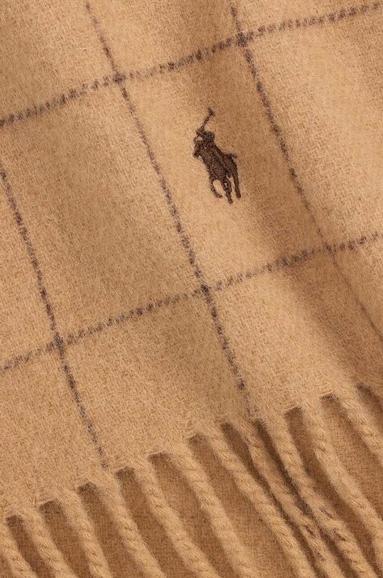 Κασκόλ με προσθήκη μαλλιού Polo Ralph Lauren 449959523 μπεζ AW25