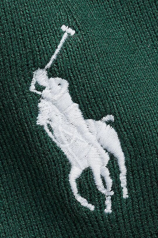 Бавовняний шарф Polo Ralph Lauren 710886139 зелений AW24