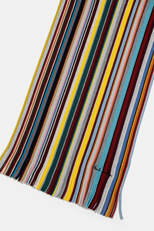 Kratki vuneni šal Paul Smith M1A.150F.L542 šarena AW24