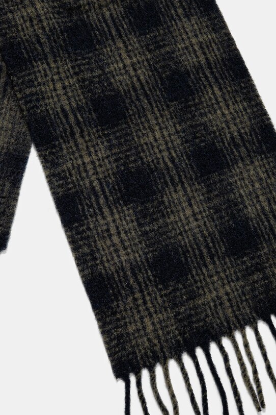 Вовняний шарф A.P.C. echarpe andrea WPABL.M15209 зелений AW24