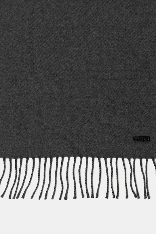 BOSS eșarfă de lână 50517218 gri AW25