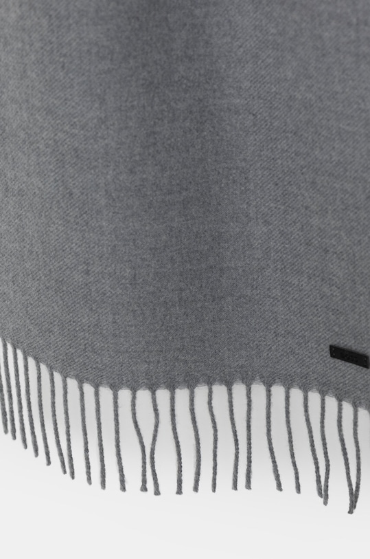 BOSS szalik wełniany 50517218 szary AW25