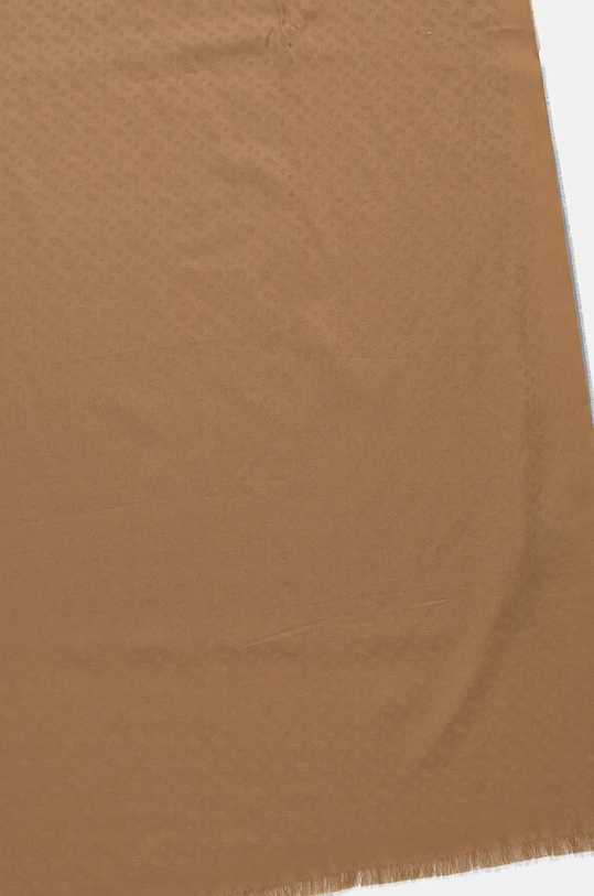 BOSS szal z domieszką wełny Ledonio_60*180 50517765 brązowy AW24