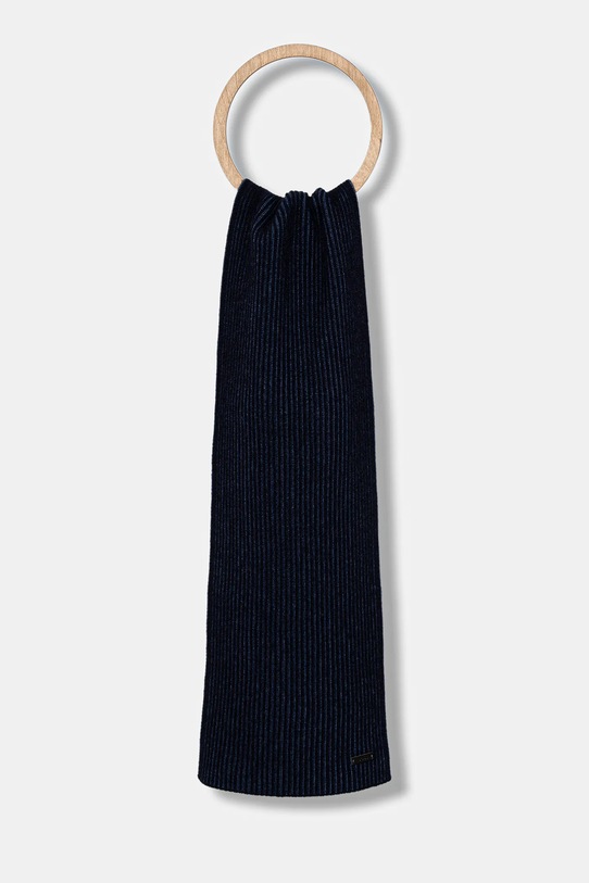BOSS czapka i szalik z domieszką wełny 50522439 granatowy AW25