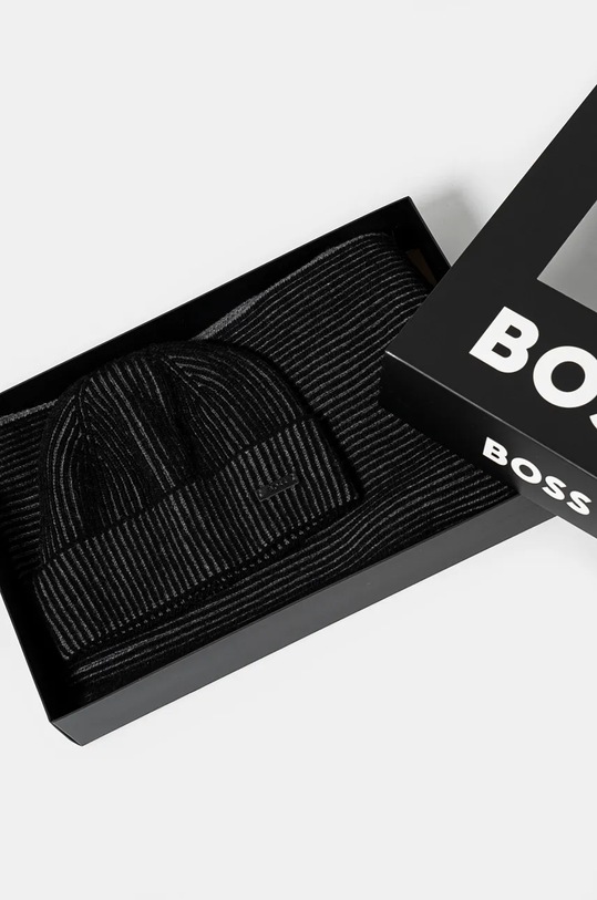 BOSS sapka és sál gyapjú keverékből 50522439