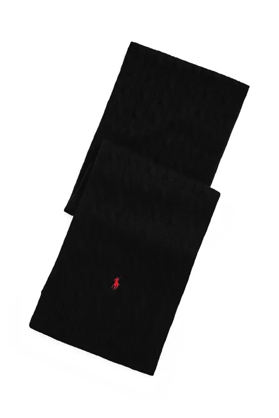 Κασκόλ Polo Ralph Lauren Classic Cable Scarf άλλο μαύρο 449959345