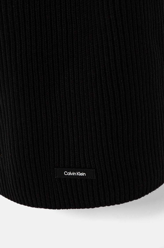 Шарф с примесью шерсти Calvin Klein K50K512367 чёрный AW24