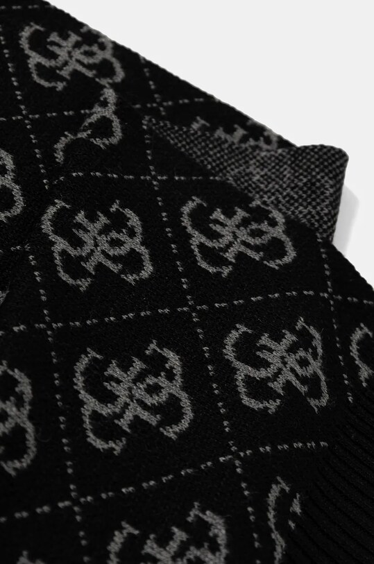 Шарф с примесью шерсти Guess AM9468.POL03 чёрный AW24
