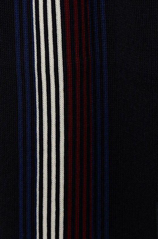 Šátek z vlněné směsi Tommy Hilfiger AM0AM12833 námořnická modř AW24