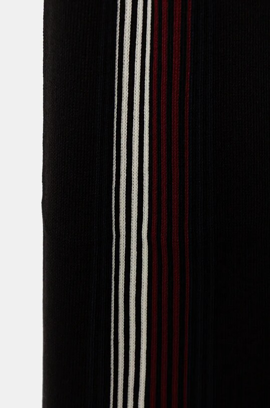 Шарф с примесью шерсти Tommy Hilfiger AM0AM12833 чёрный AW24
