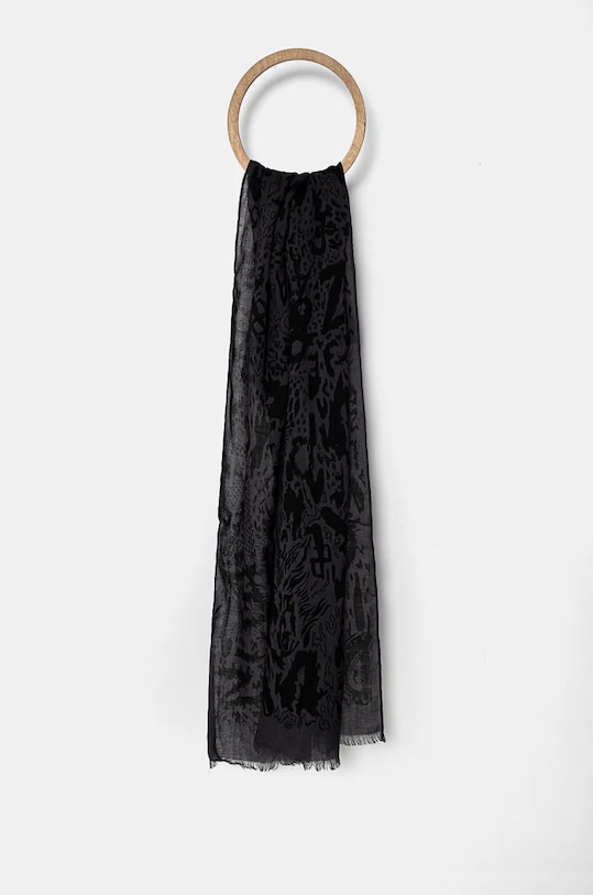 Vlnený šál ZADIG&VOLTAIRE vlna sivá OMSC00086