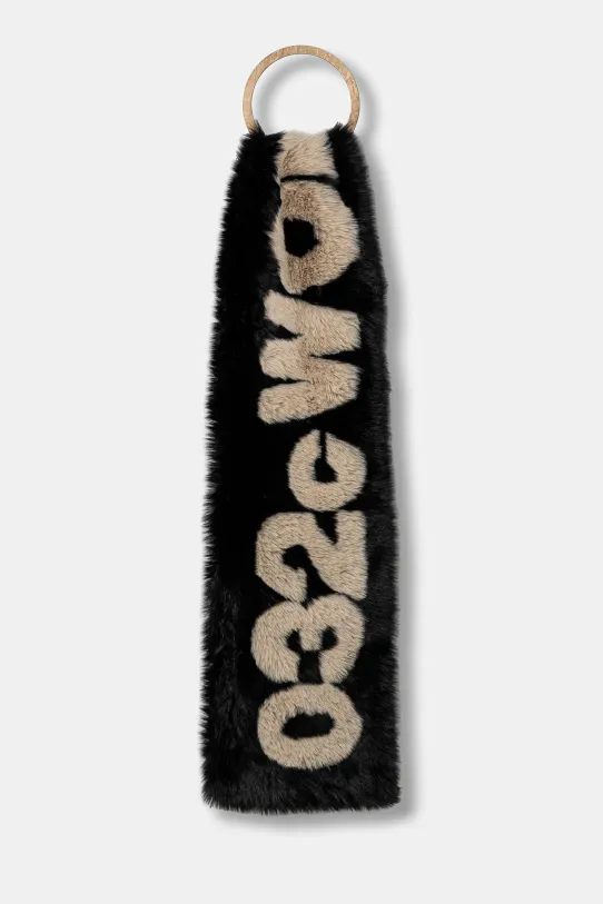 032C scarf ''Anti-Gauguin'' Faux Fur other black F24.UAW.3303.050