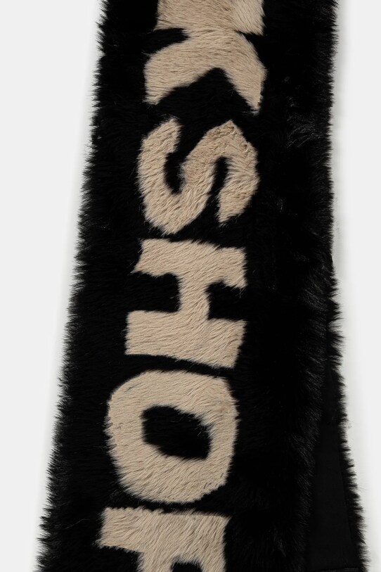 032C scarf ''Anti-Gauguin'' Faux Fur F24.UAW.3303.050 black AW24