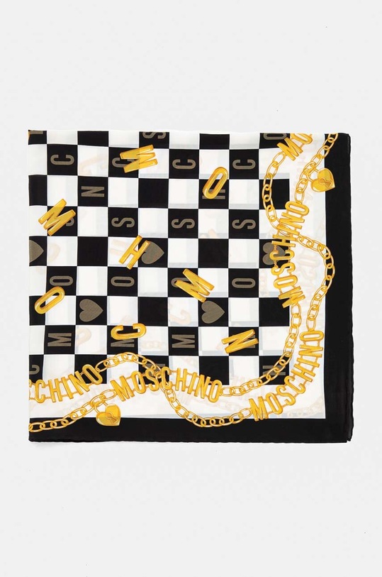 Moschino chusta jedwabna M3107.3525 czarny AW24