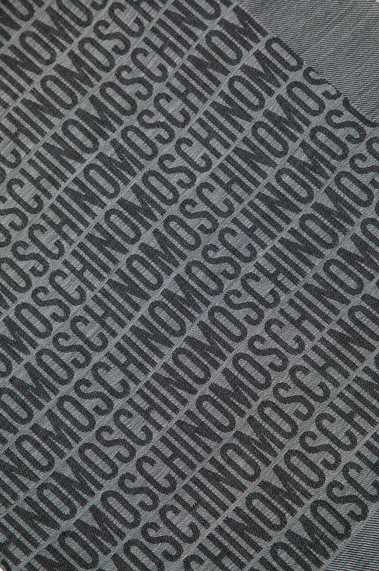 Akcesoria Moschino szal z domieszką wełny M5796.50231 czarny