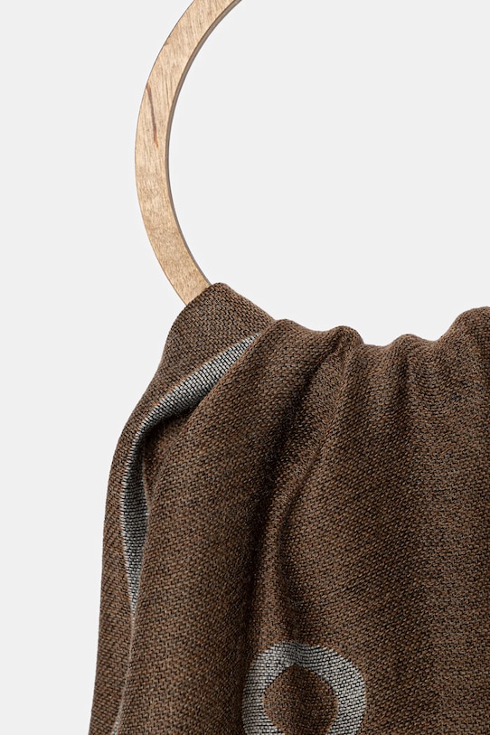 Moschino eșarfă de lână M5791.50229 maro AW25