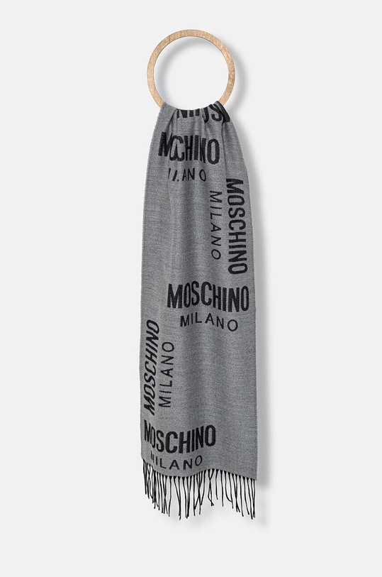 Moschino szalik wełna szary M5805.50234