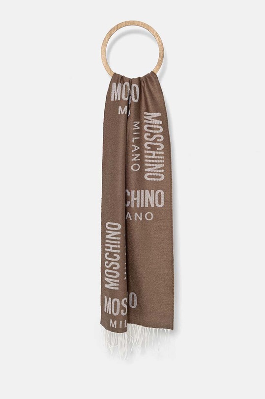 Šála Moschino vlna hnědá M5805.50234