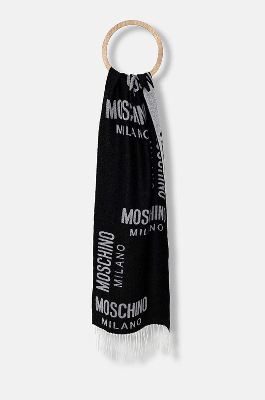 Moschino szalik wełna czarny M5805.50234