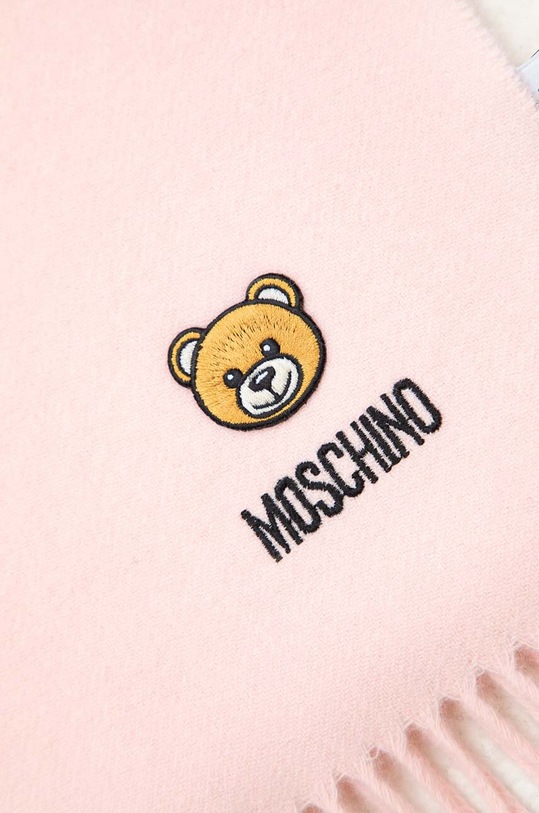 Akcesoria Moschino szalik wełniany M5783.50124 różowy