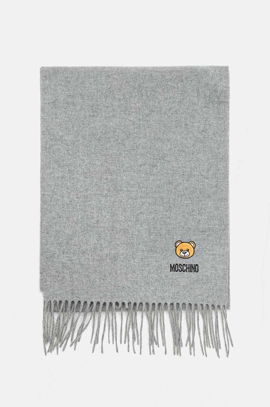 Moschino szalik wełniany M5783.50124 szary AW25