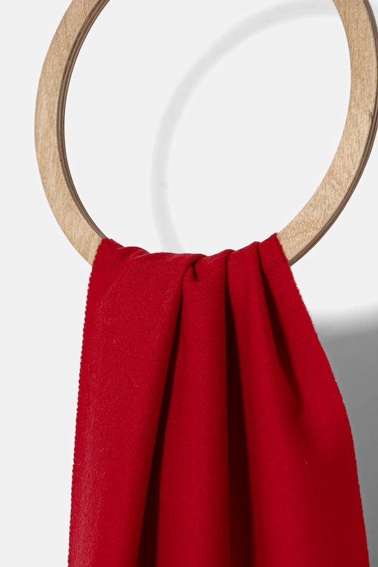 Moschino eșarfă de lână M5783.50124 rosu AW25