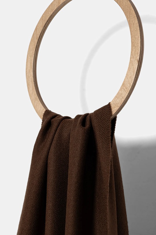 Moschino szalik wełniany M5783.50124 brązowy AW25