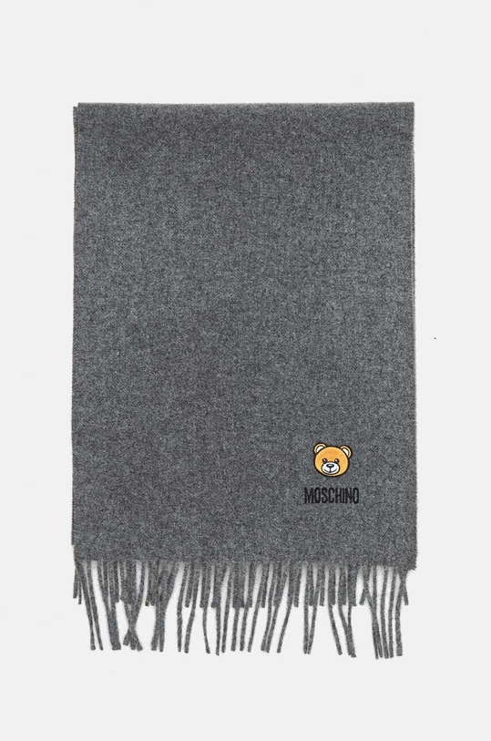Moschino szalik wełniany M5783.50124 szary AW25