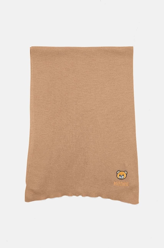 Kratki vuneni šal Moschino M3139.30620 smeđa AW24