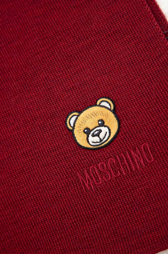 Akcesoria Moschino szalik wełniany M3139.30620 bordowy