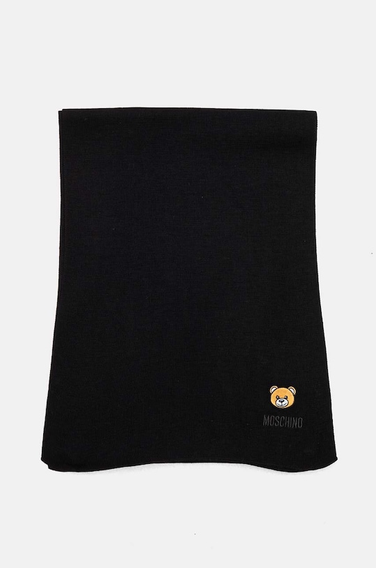 Vlnený šál Moschino M3139.30620 čierna AW24