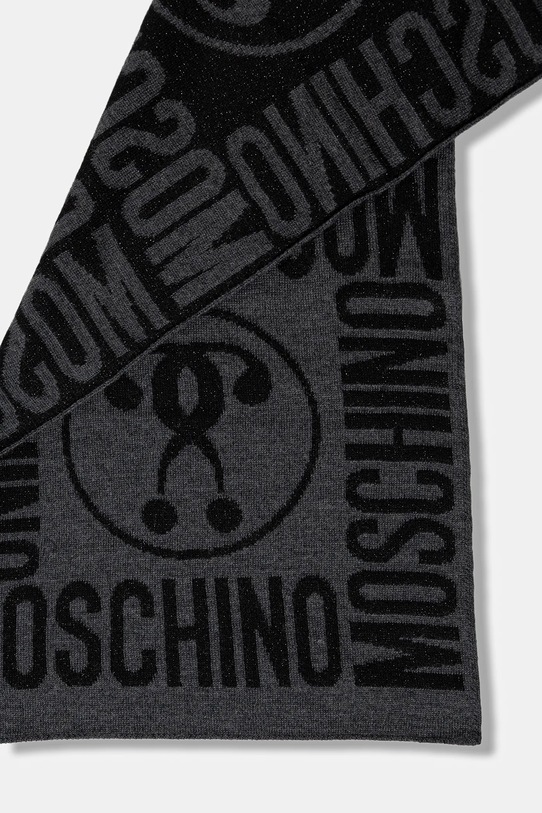 Κασκόλ με προσθήκη μαλλιού Moschino M2966.30623 γκρί AW25