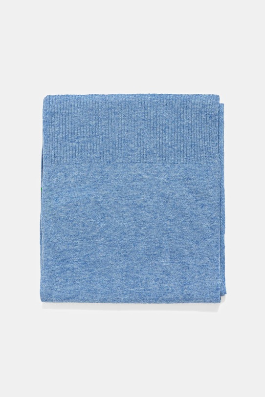 Vlnený šál United Colors of Benetton 1002DU01E modrá AW25