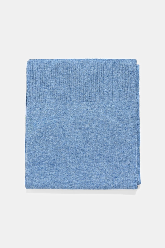 United Colors of Benetton eșarfă de lână 1002DU01E albastru AW25