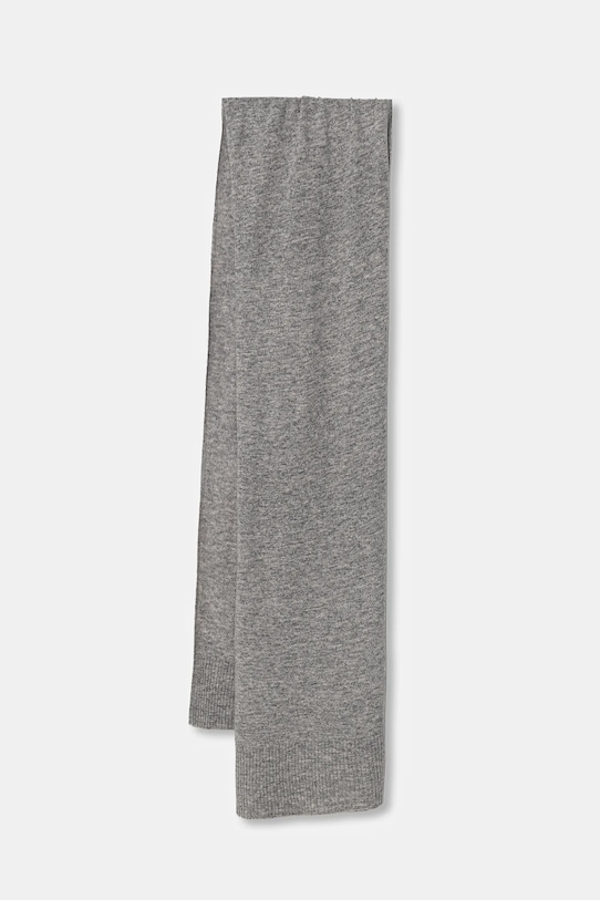United Colors of Benetton eșarfă de lână uni gri 1002DU01E