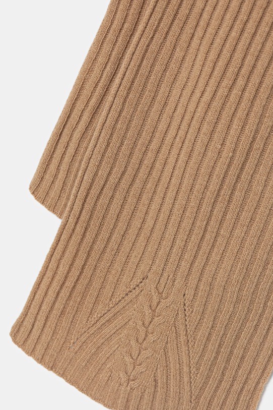 United Colors of Benetton szalik wełniany 1244DU01G beżowy AW25