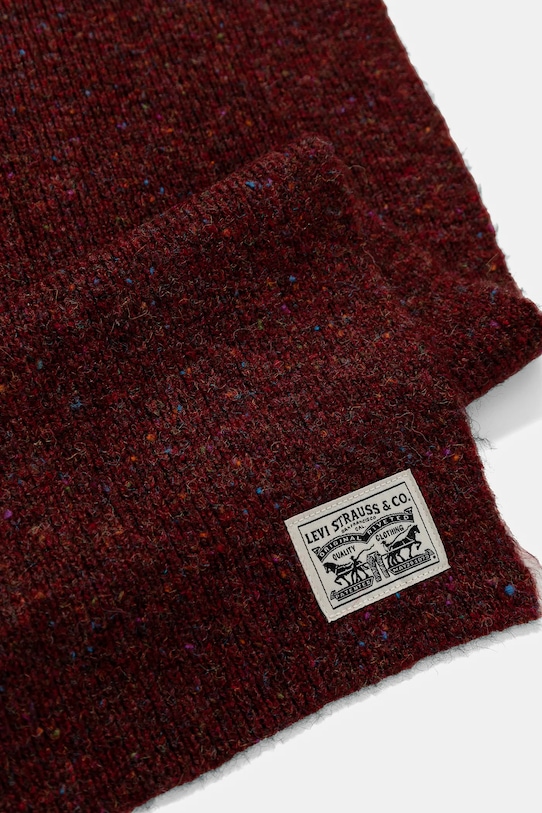 Dodaci Kratki šal s primjesom vune Levi's 000JB.0003 bordo