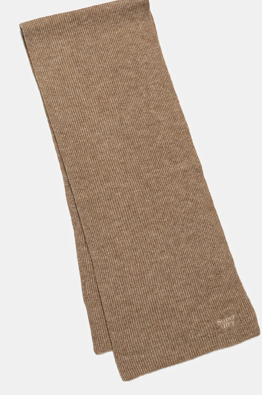 Шарф з домішкою вовни Superdry Y9310080A.1JL коричневий AW24