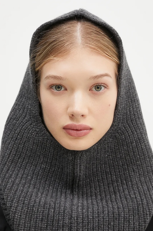 Шерстяной капор A.P.C. cagoule sacha серый WVBBR.M25070